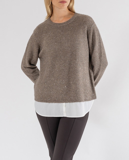 Imagen 0 de Sueter c/lentejuelas y faldon