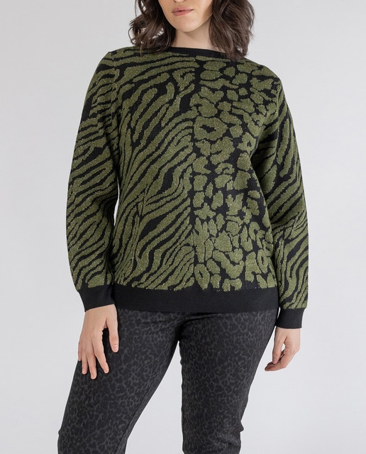 Imagen 0 de Jersey jacquard estamp. animal