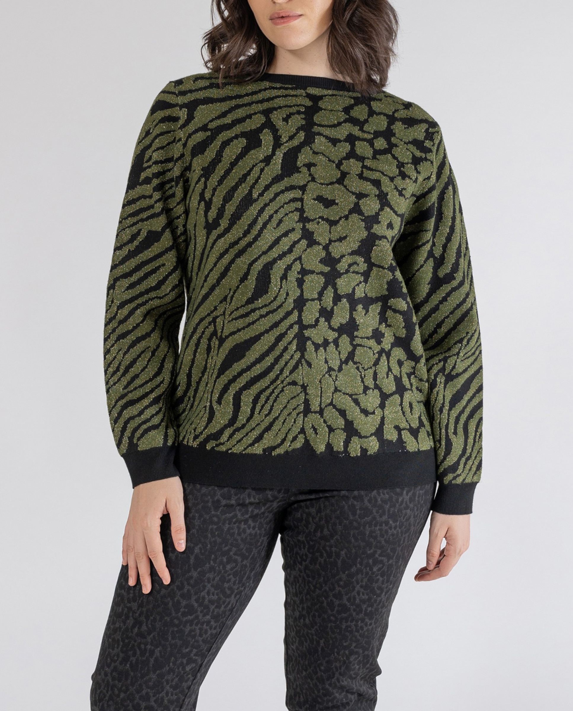 Imagen 0 de Jersey jacquard estamp. animal