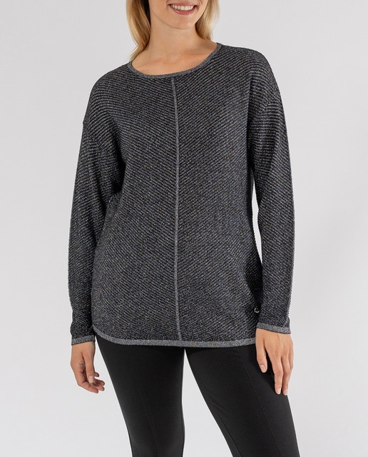 Imagen 0 de Jersey rayas con hilo metalico