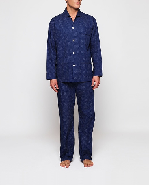 Imagen 0 de Pijama largo de hombre estampado geométrico