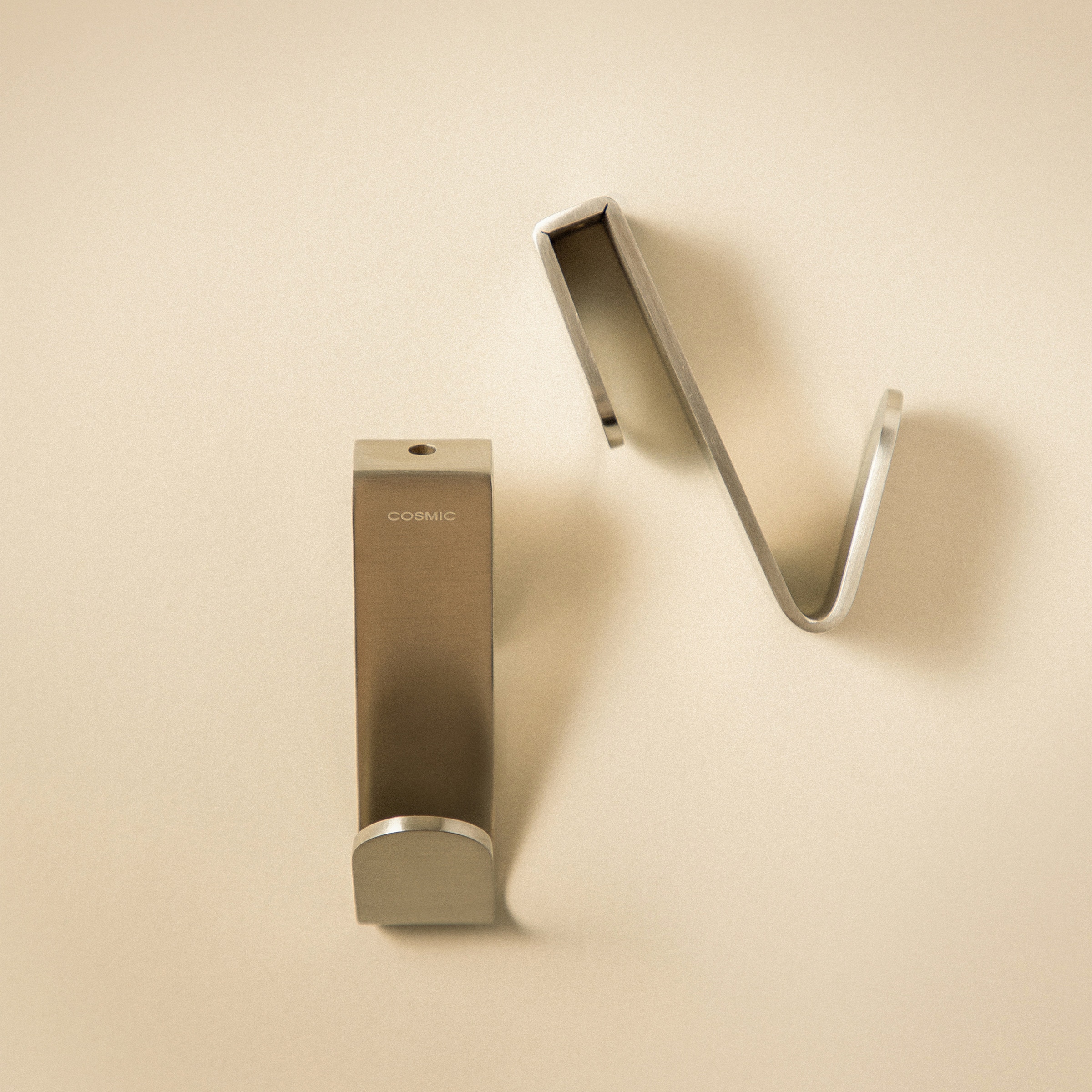 Percha de baño Architect S+ Cosmic Acero mate-1