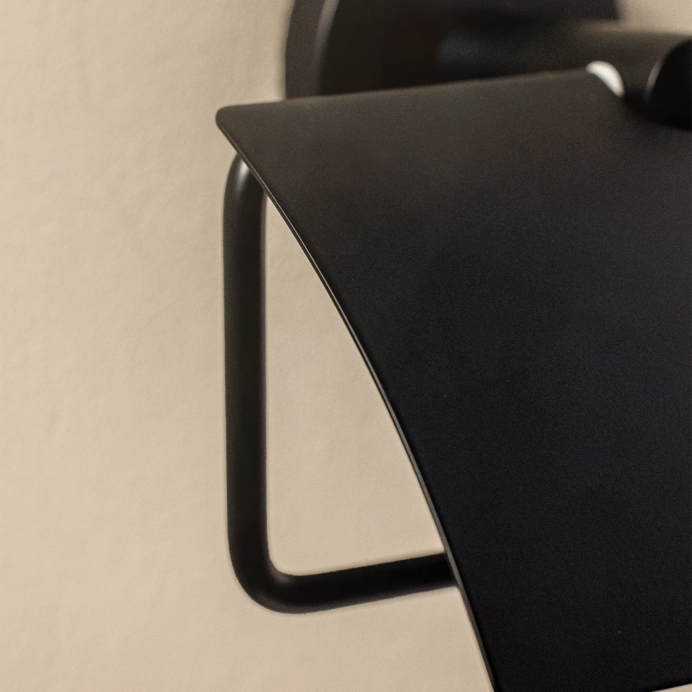 Portarrollos con tapa Start Cosmic Negro mate-3