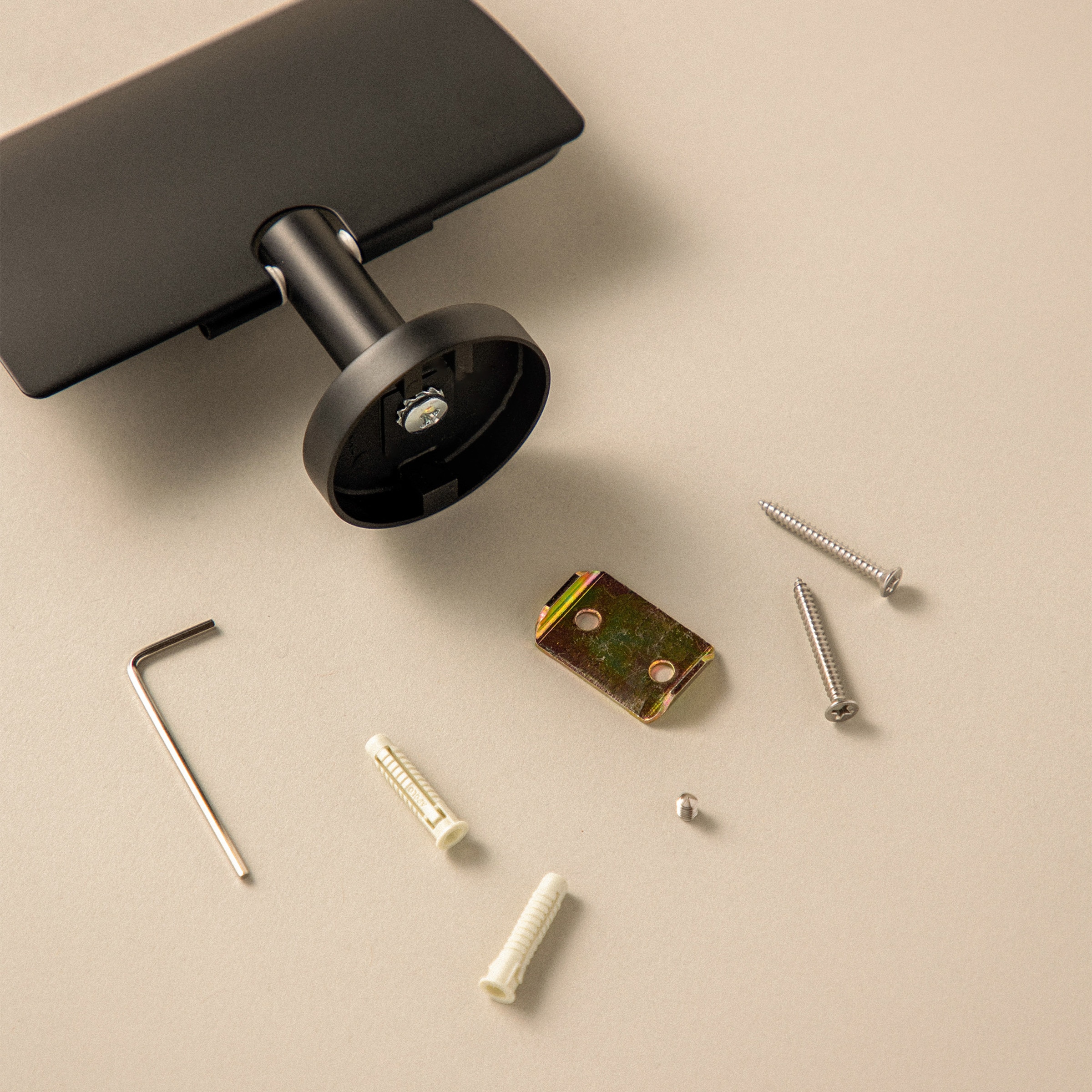 Portarrollos con tapa Start Cosmic Negro mate-4