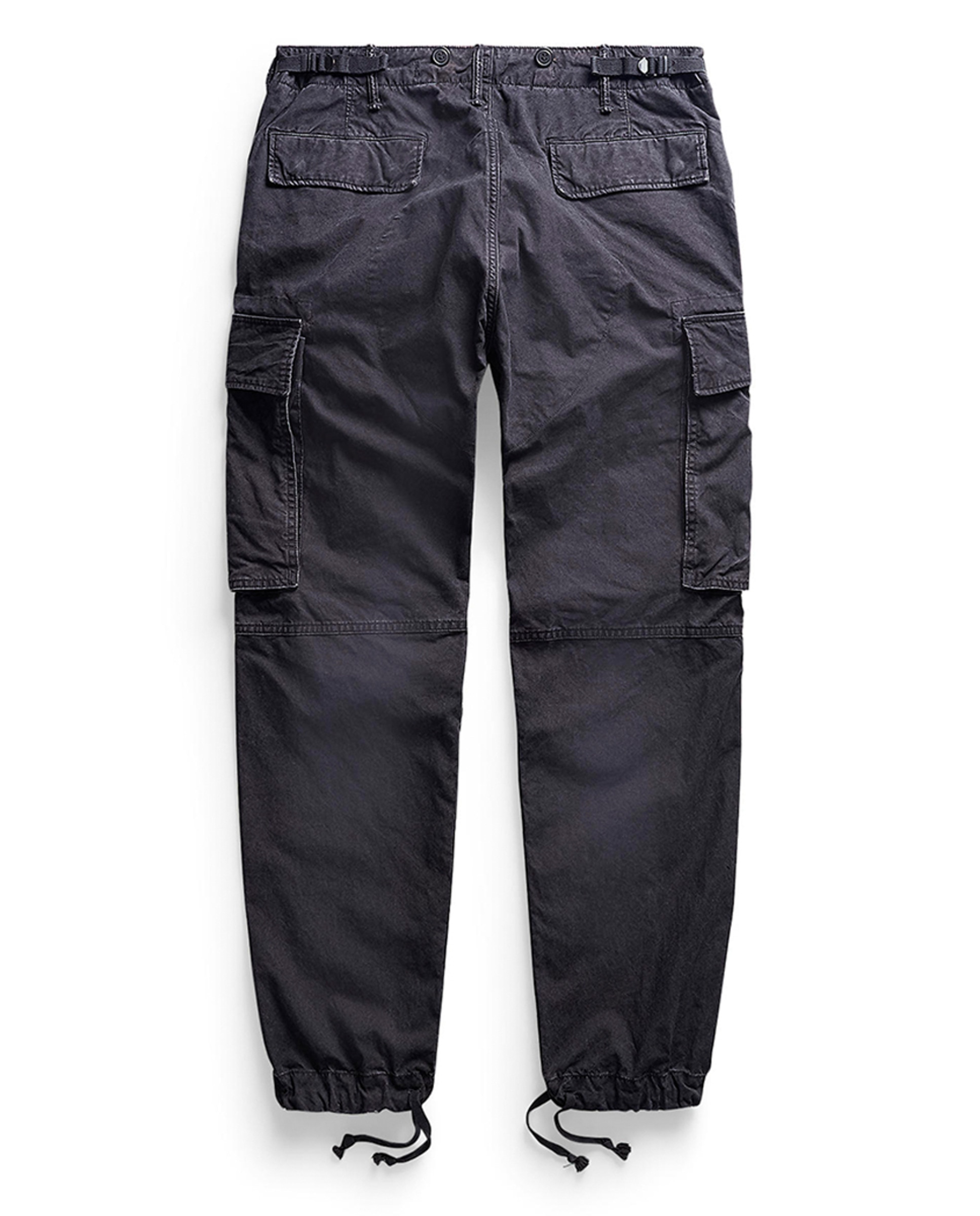 Calças Cargo Estilo Militar de Popelina Double RL Preto-2