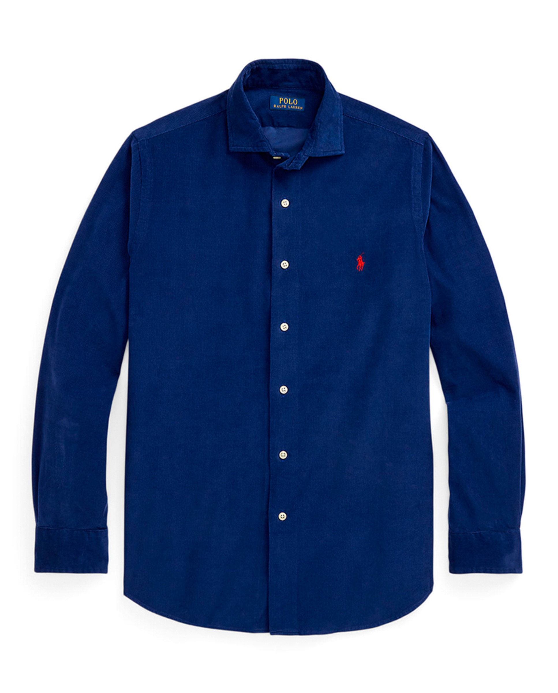 Camisa de Algodão Regular Fit Azul-marinho-6