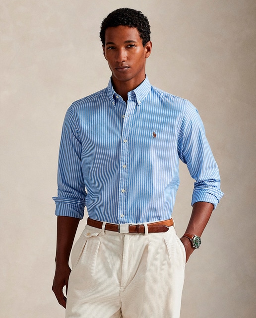 Imagen 0 de Camisa Oxford de hombre de algodón Custom fit