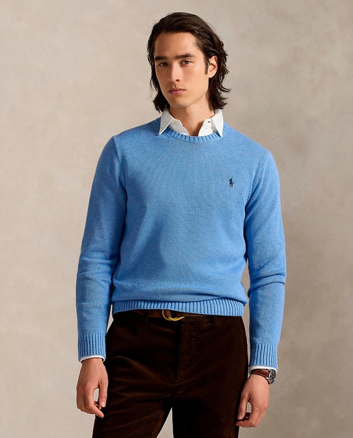 Imagen 0 de Jersey de hombre de algodón de cuello redondo