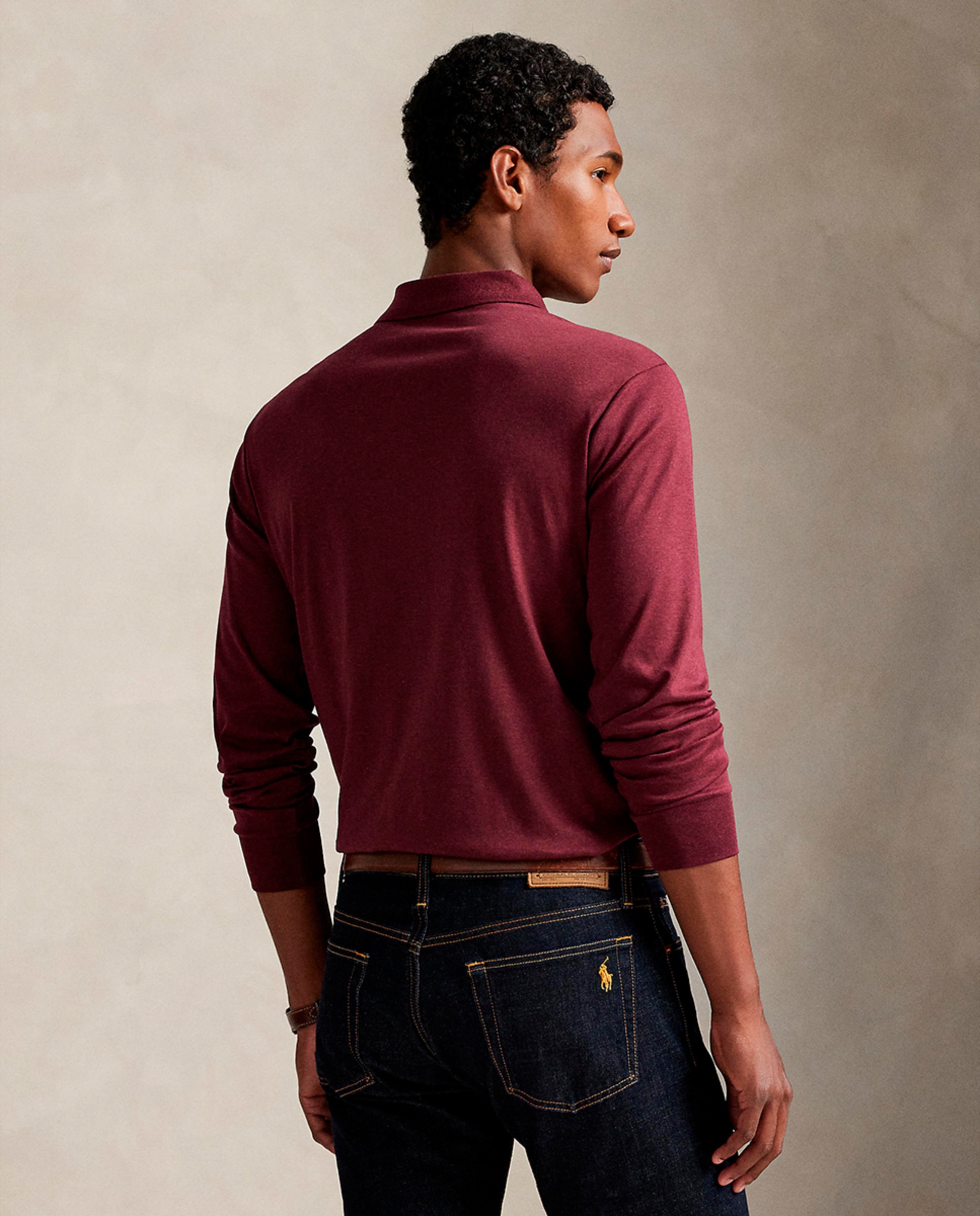 Polo de Algodão Custom Regular Fit Bordeaux-2
