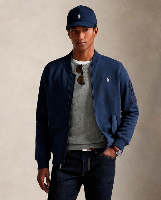 Imagem 0 de Blusão Estilo Bomber de Malha Dupla