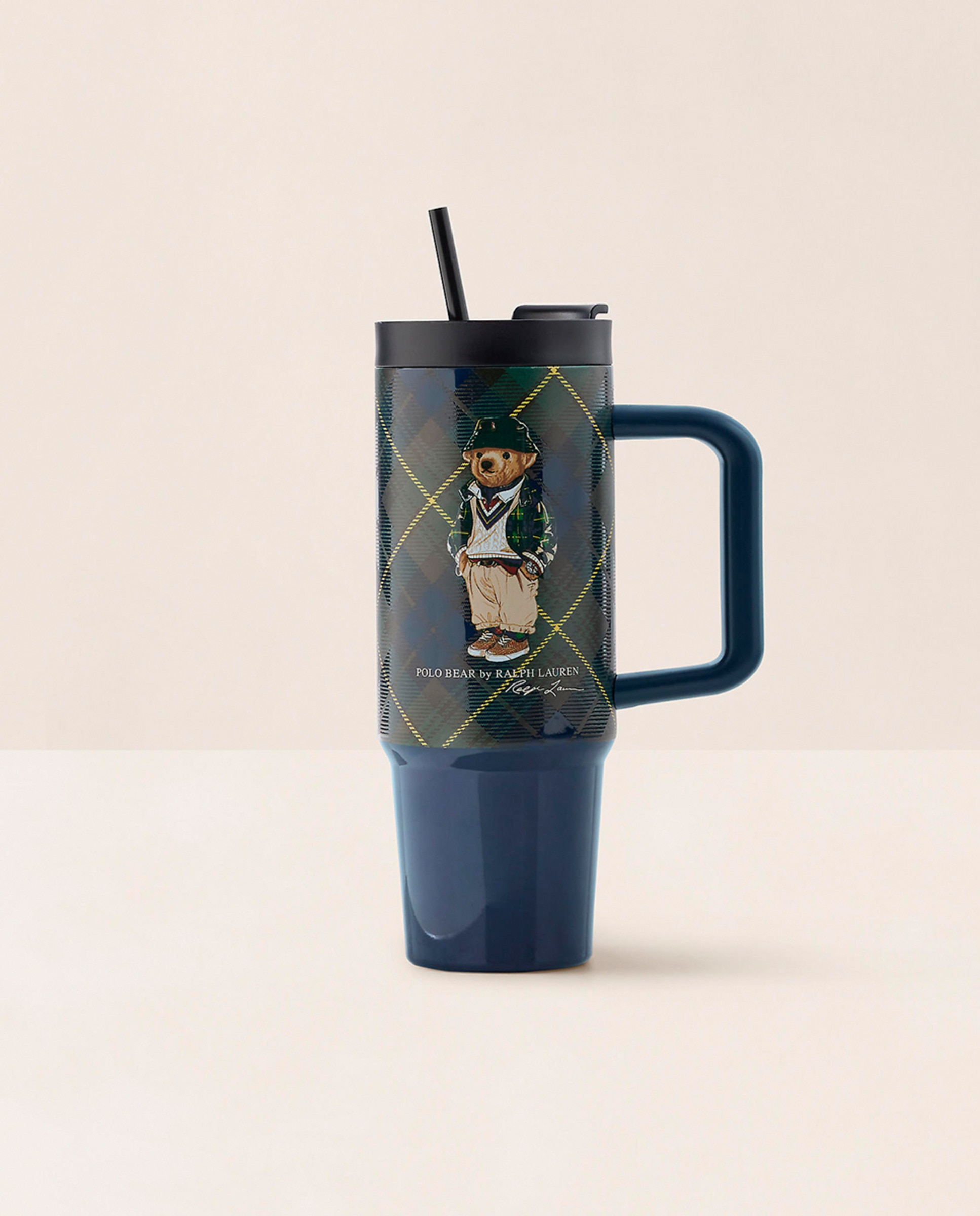 Garrafa com Palhinha e Polo Bear Multicolor-1