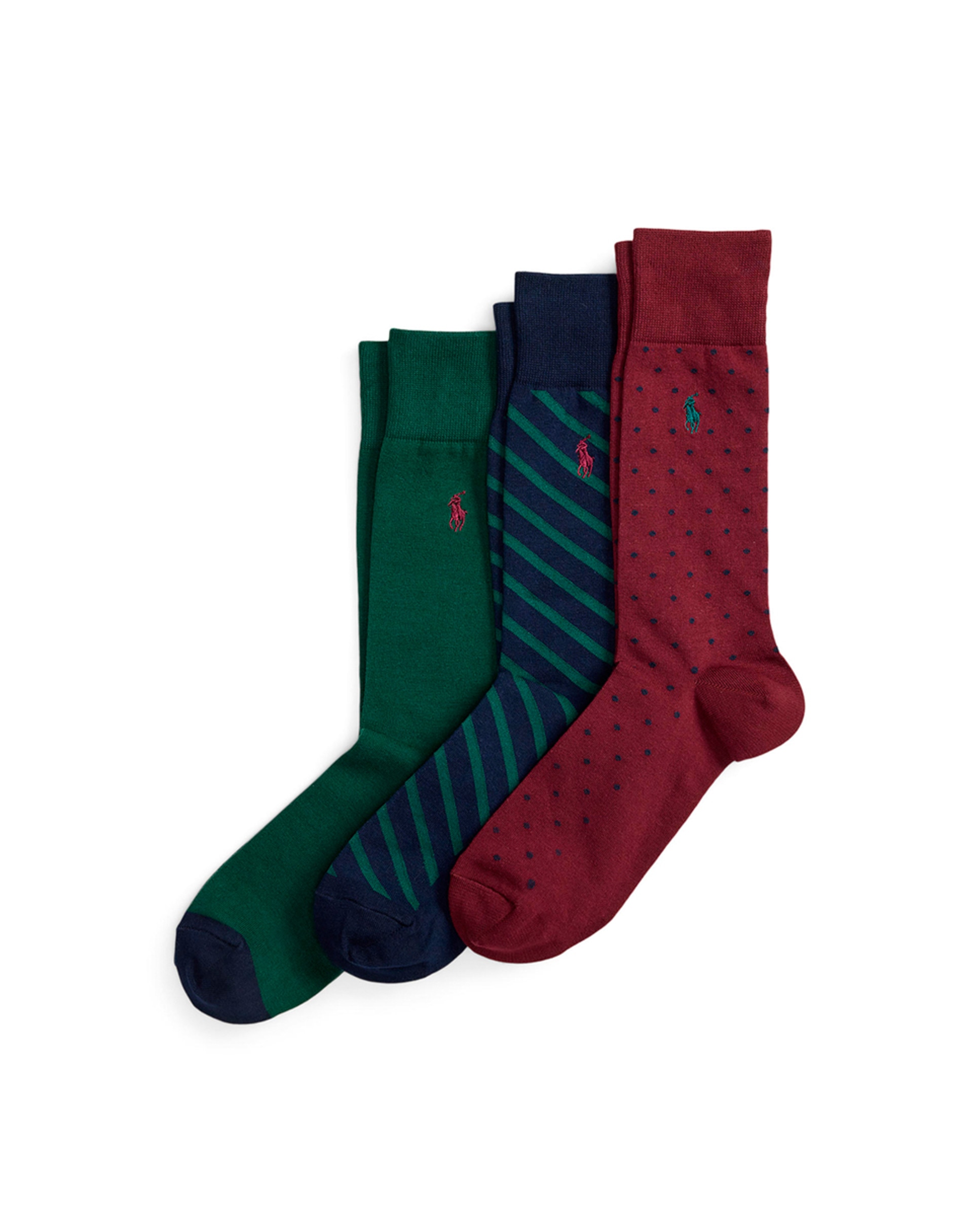 Pack de 2 Pares de Meias Curtas Estampadas Multicolor-1