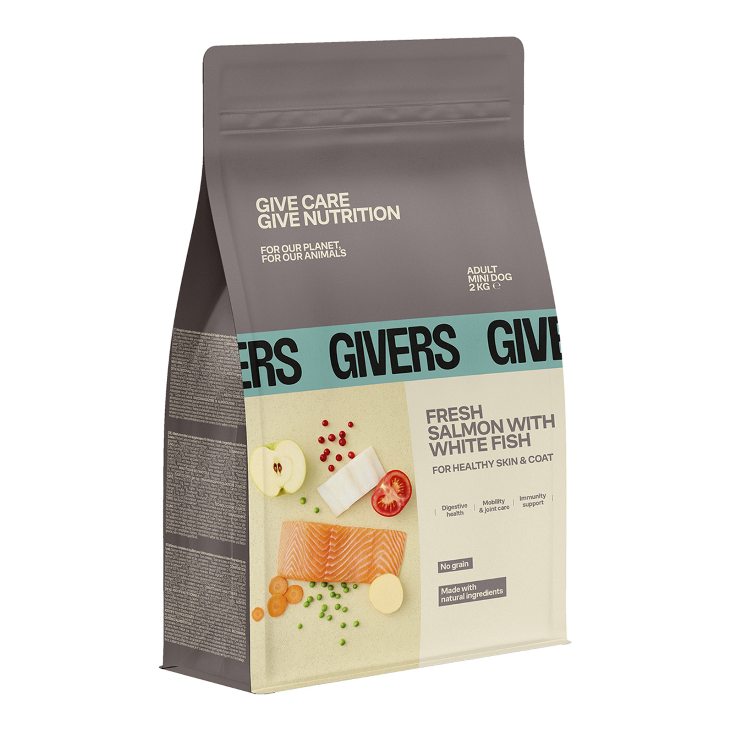 Imagen 0 de Pienso para perros adultos mini Givers salmón fresco y pescado blanco