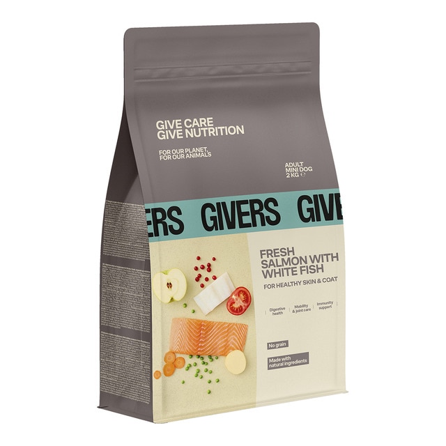 Imagen 0 de Pienso para perros adultos mini Givers salmón fresco y pescado blanco