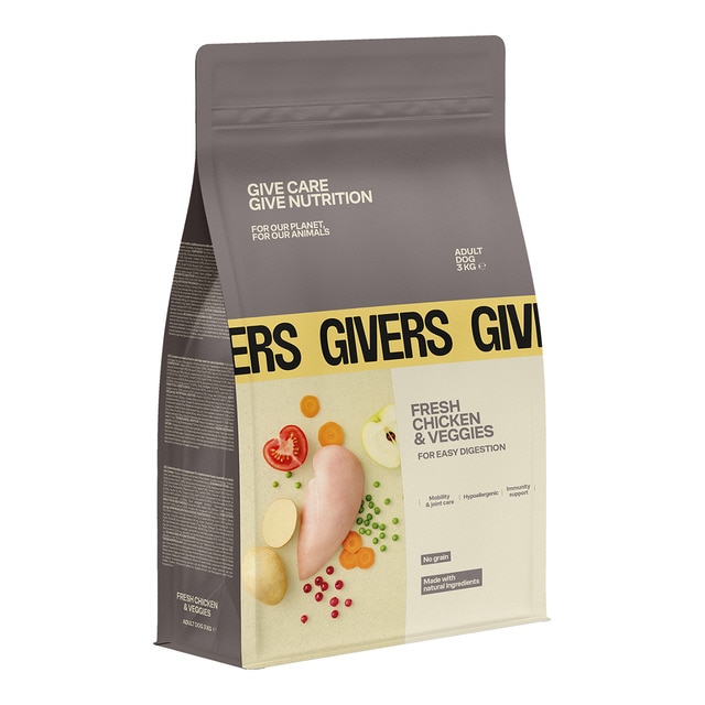 Imagen 0 de Pienso para perros adultos medianos y grandes Givers pollo fresco con vegetales