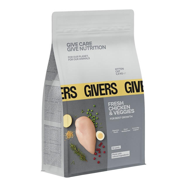 Imagen 0 de Pienso para gatitos Givers pollo fresco y vegetales