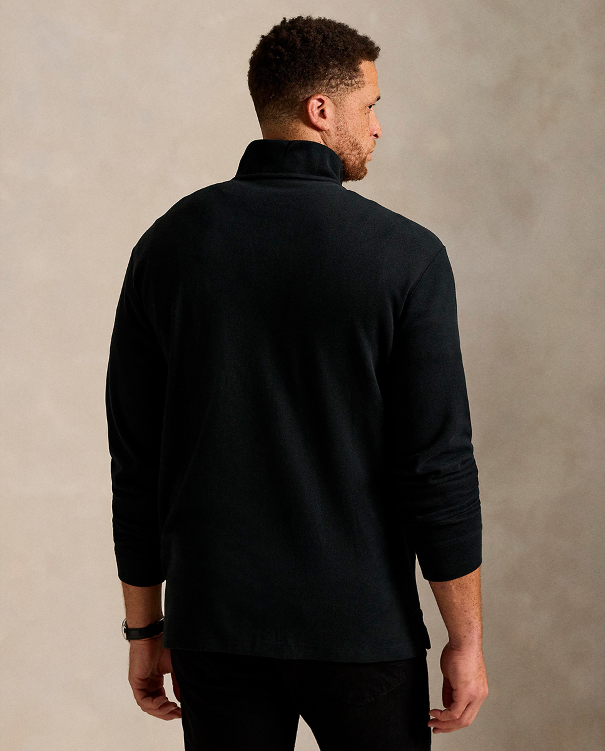 Jersey de hombre de algodón con media cremallera tallas grandes