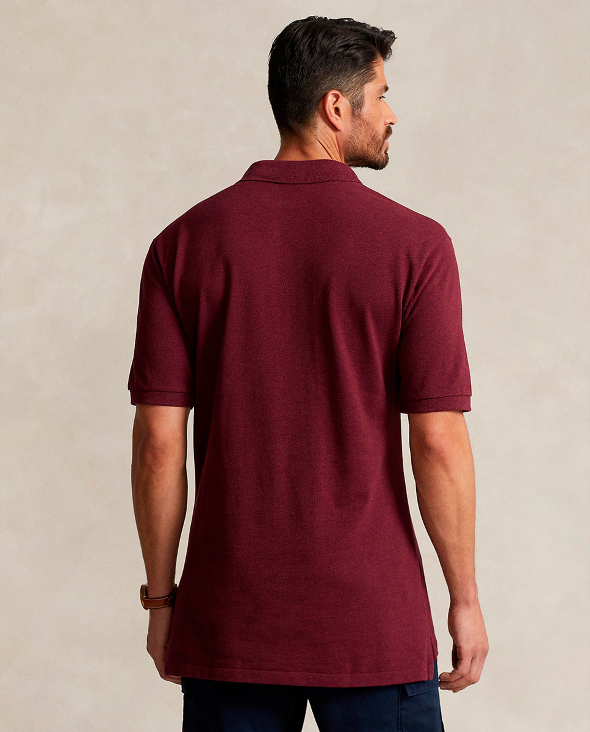 Polo Piqué Regular Fit Tamanhos Grandes Bordeaux-3