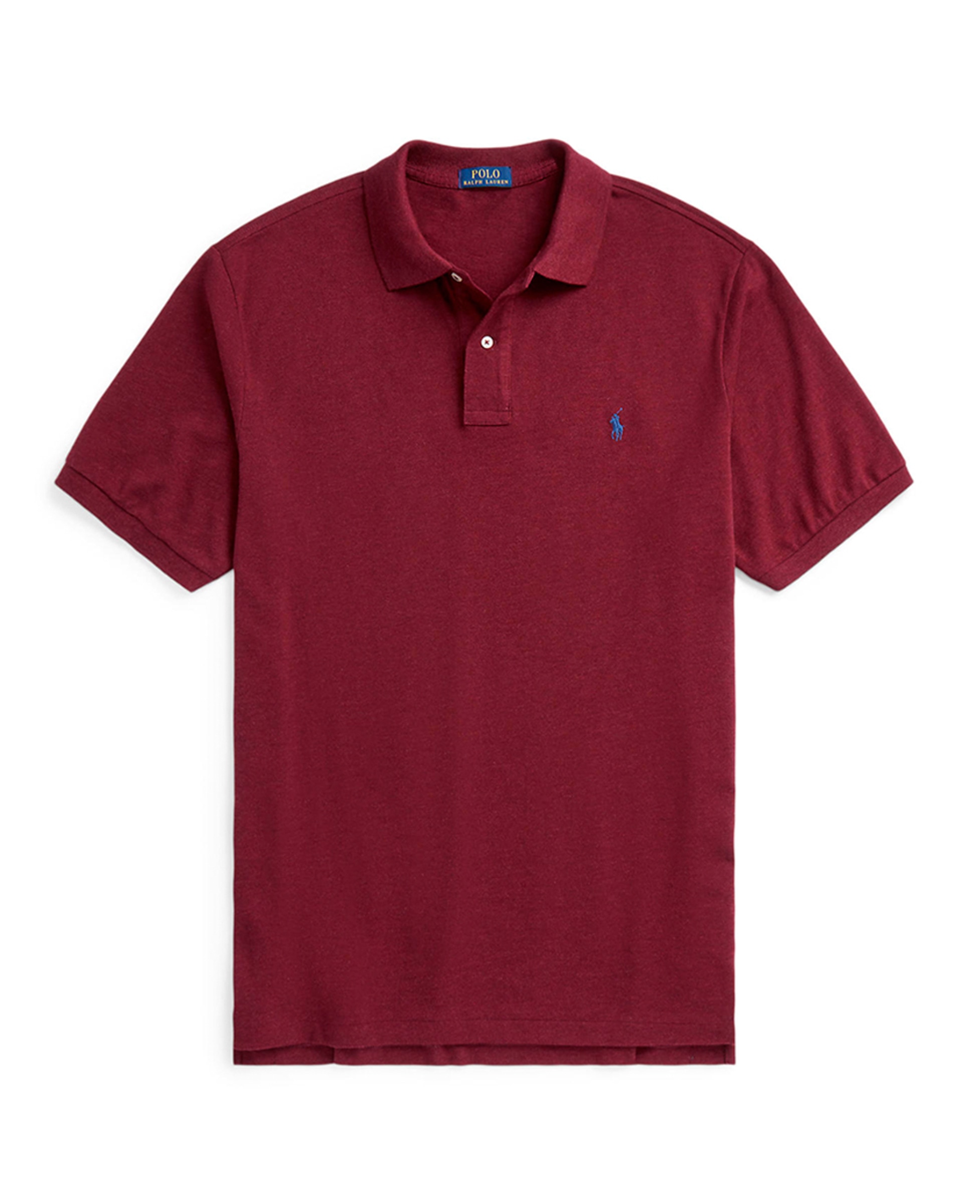 Polo Piqué Regular Fit Tamanhos Grandes Bordeaux-5