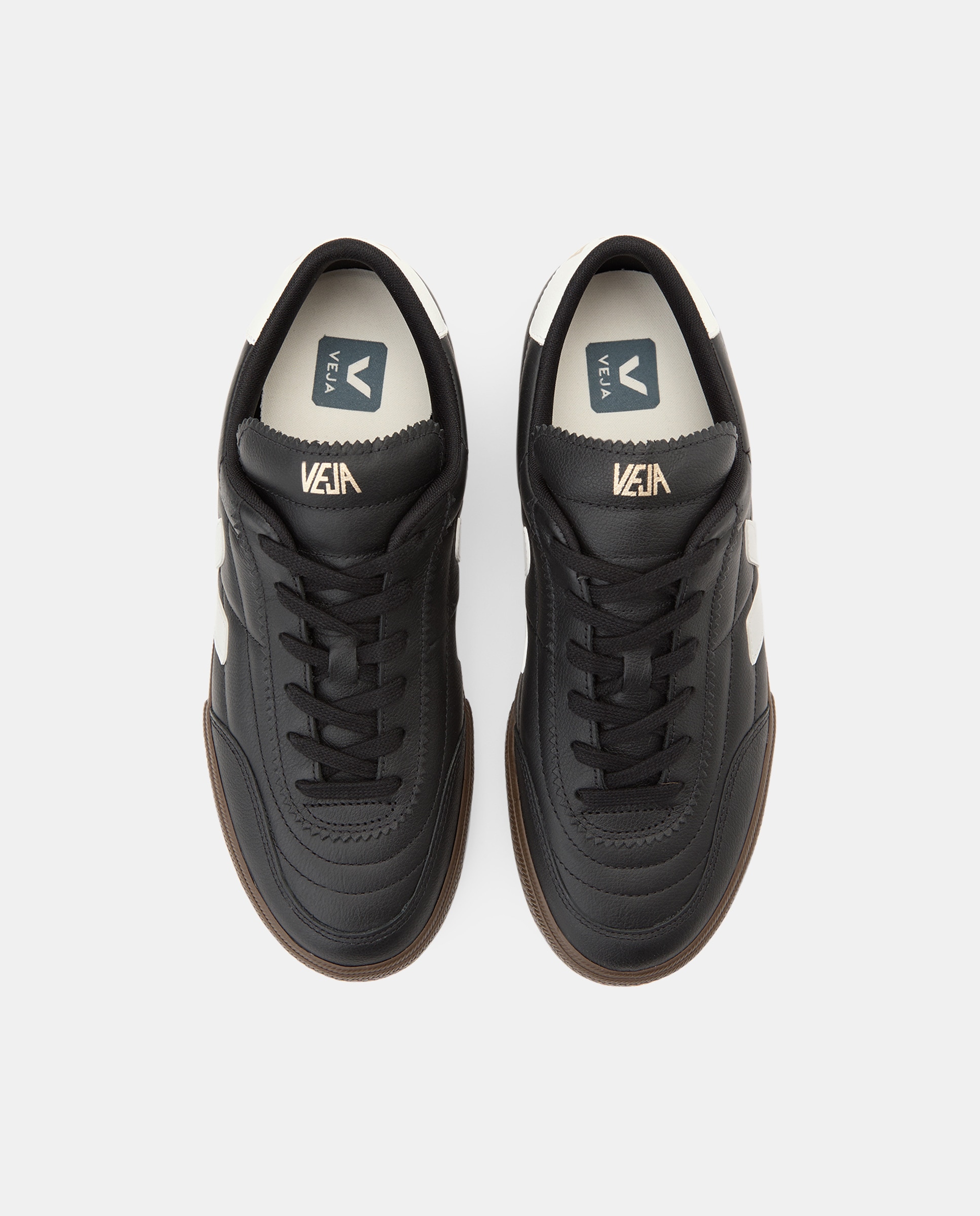 Sapatilhas Baskets Panenka em Pele Preto-6