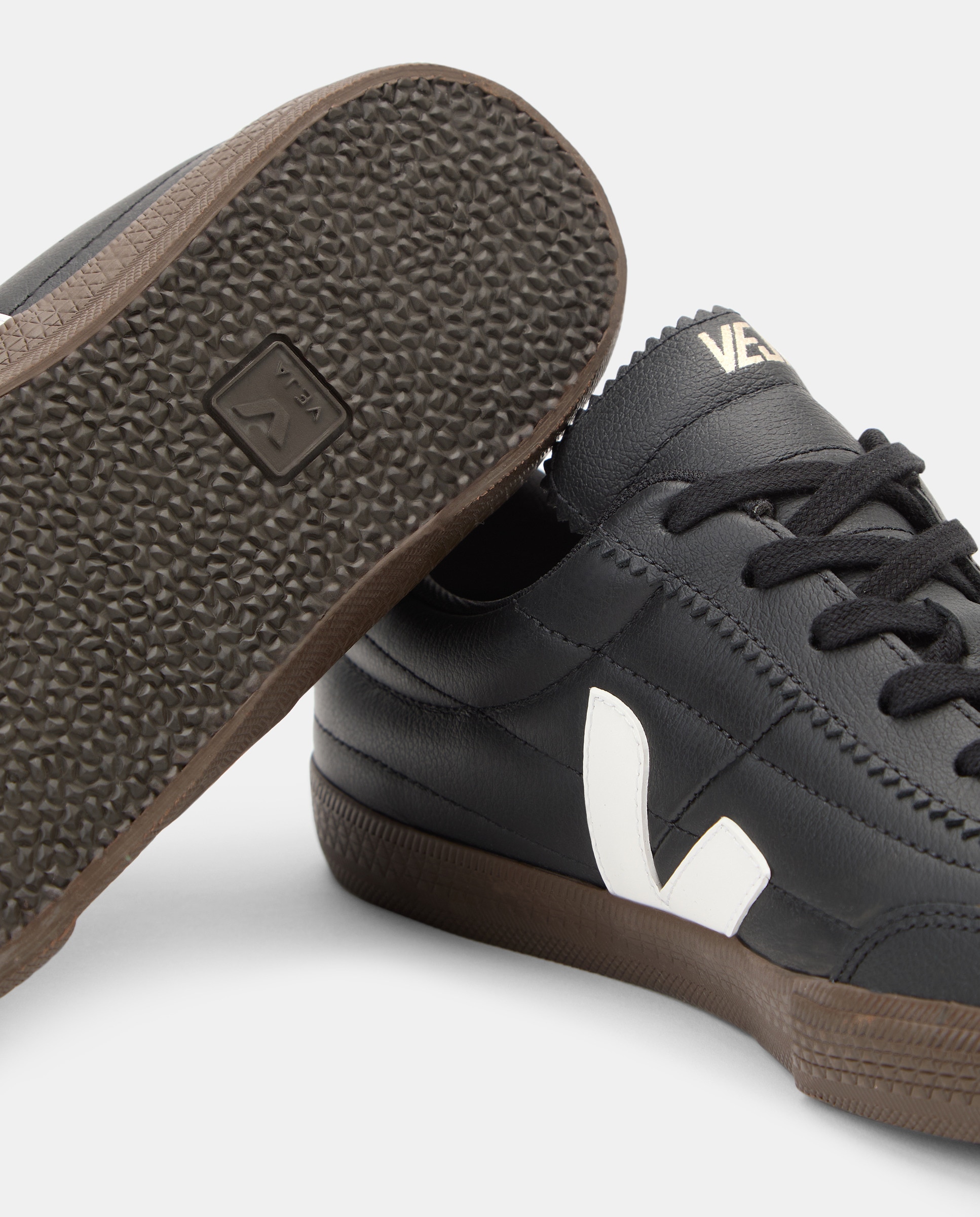 Sapatilhas Baskets Panenka em Pele Preto-7