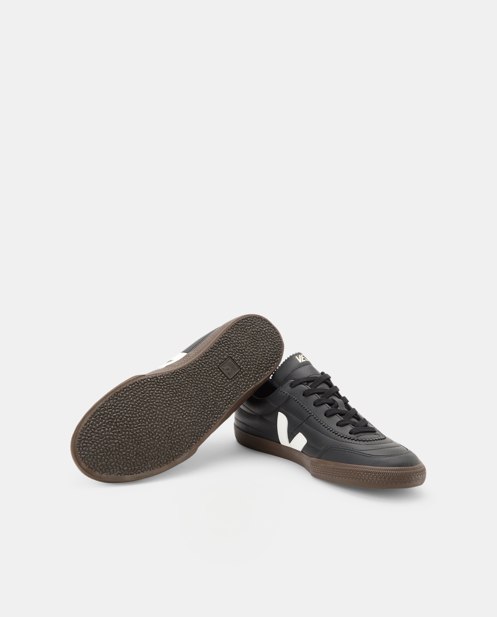 Sapatilhas Baskets Panenka em Pele Preto-4