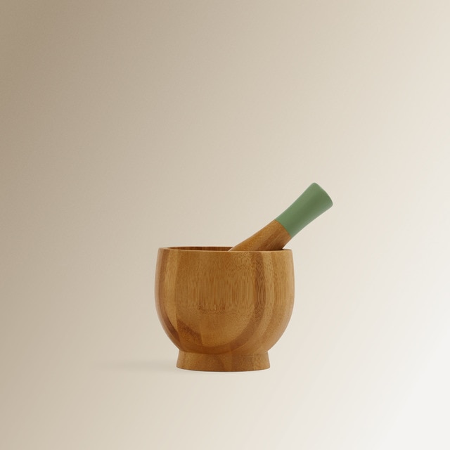 Imagem 0 de Morteiro com pilão de bambu