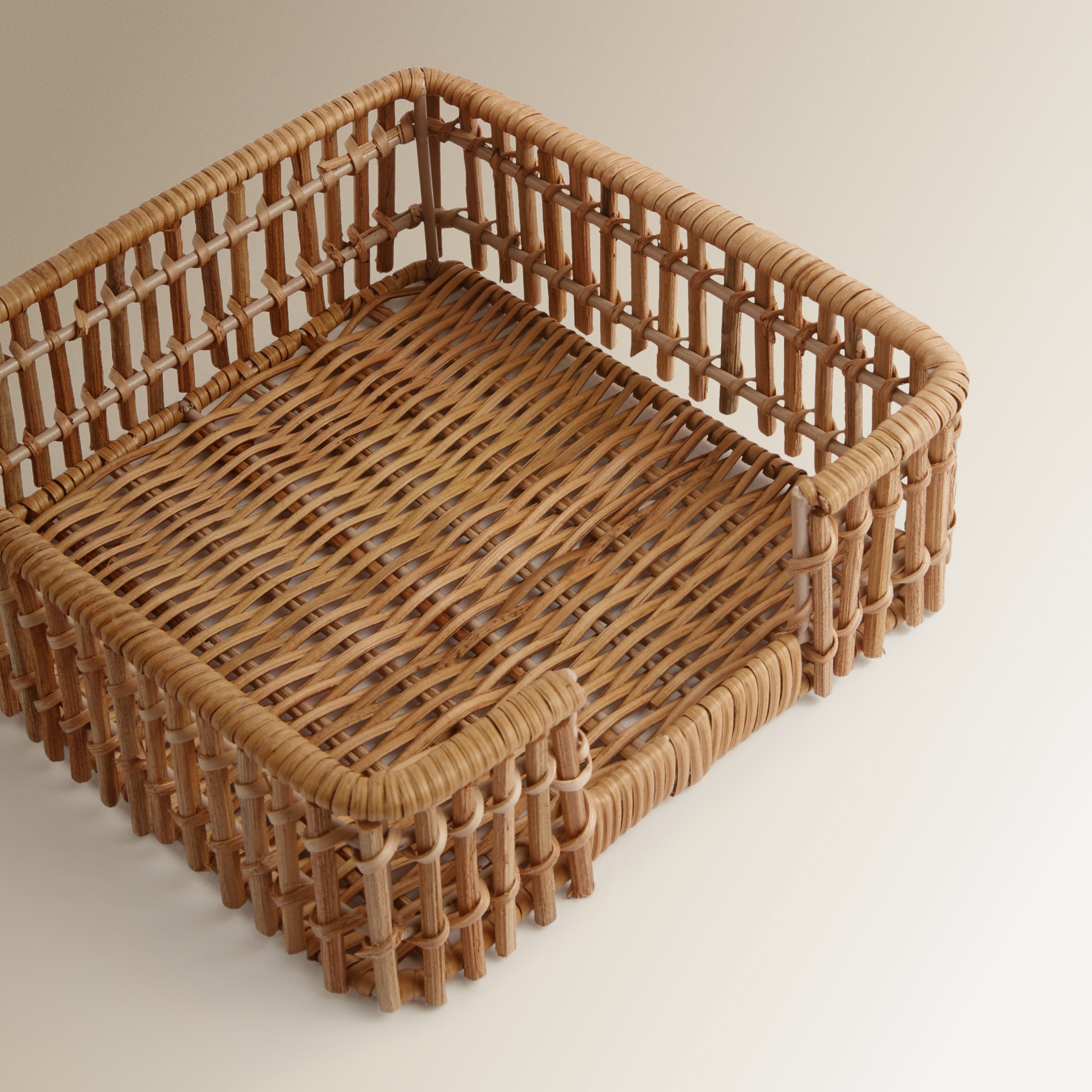 Servilletero de ratán El Corte Inglés Natural-3