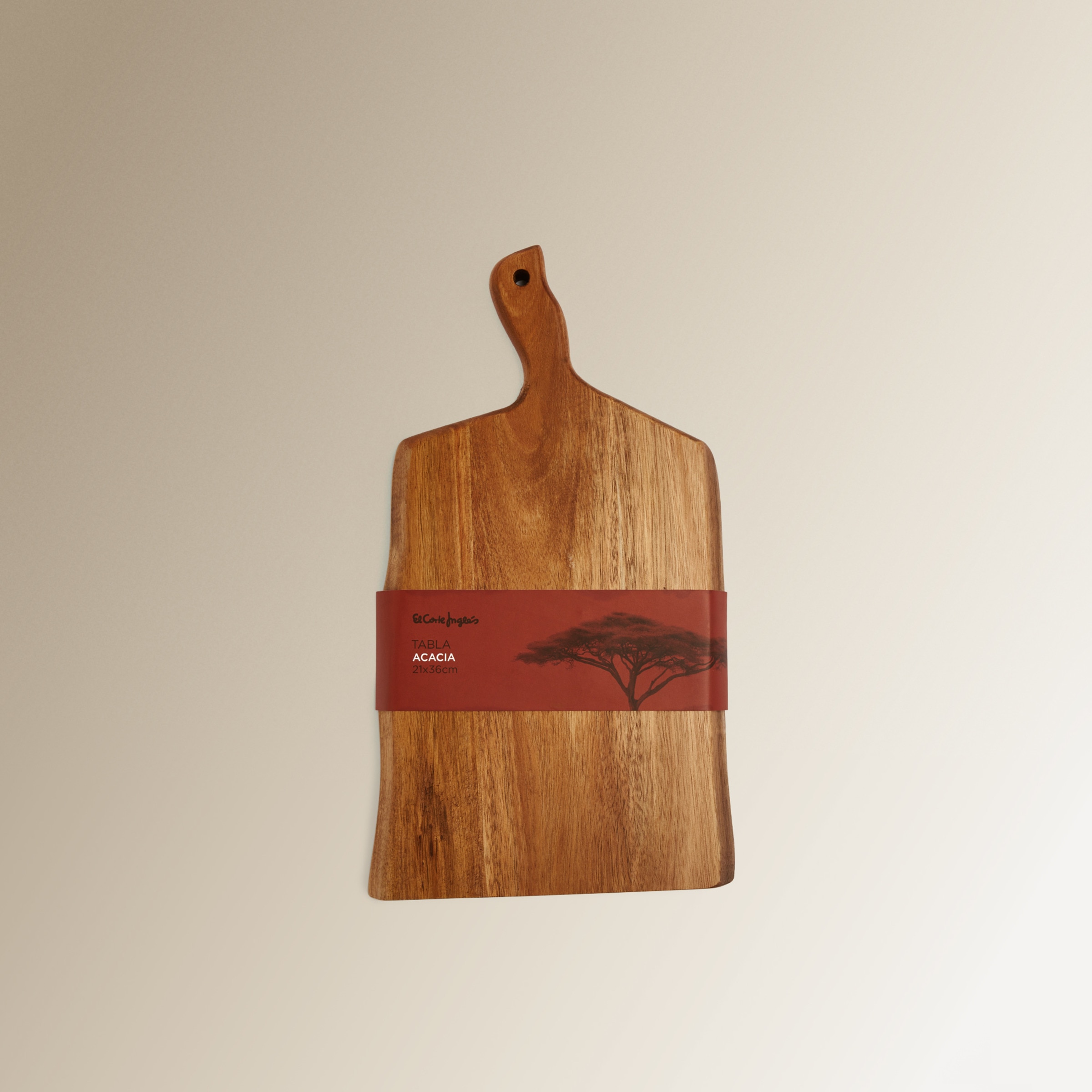 Tábua de Cortar com Pega Acácia Natural-4