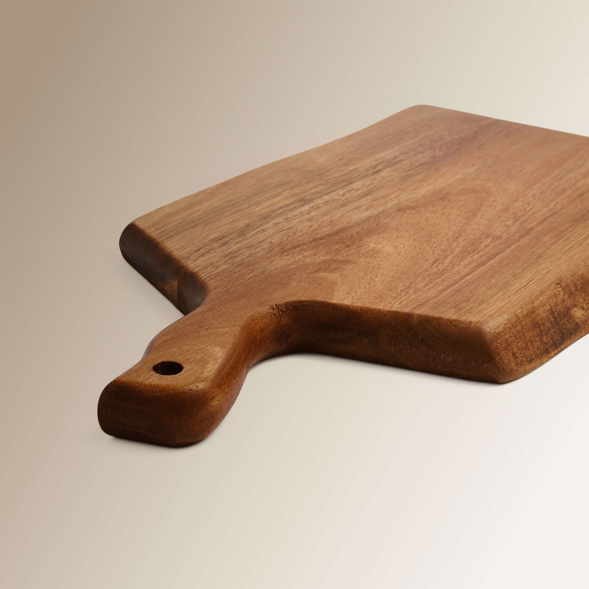 Tábua de Cortar com Pega Acácia Natural-2