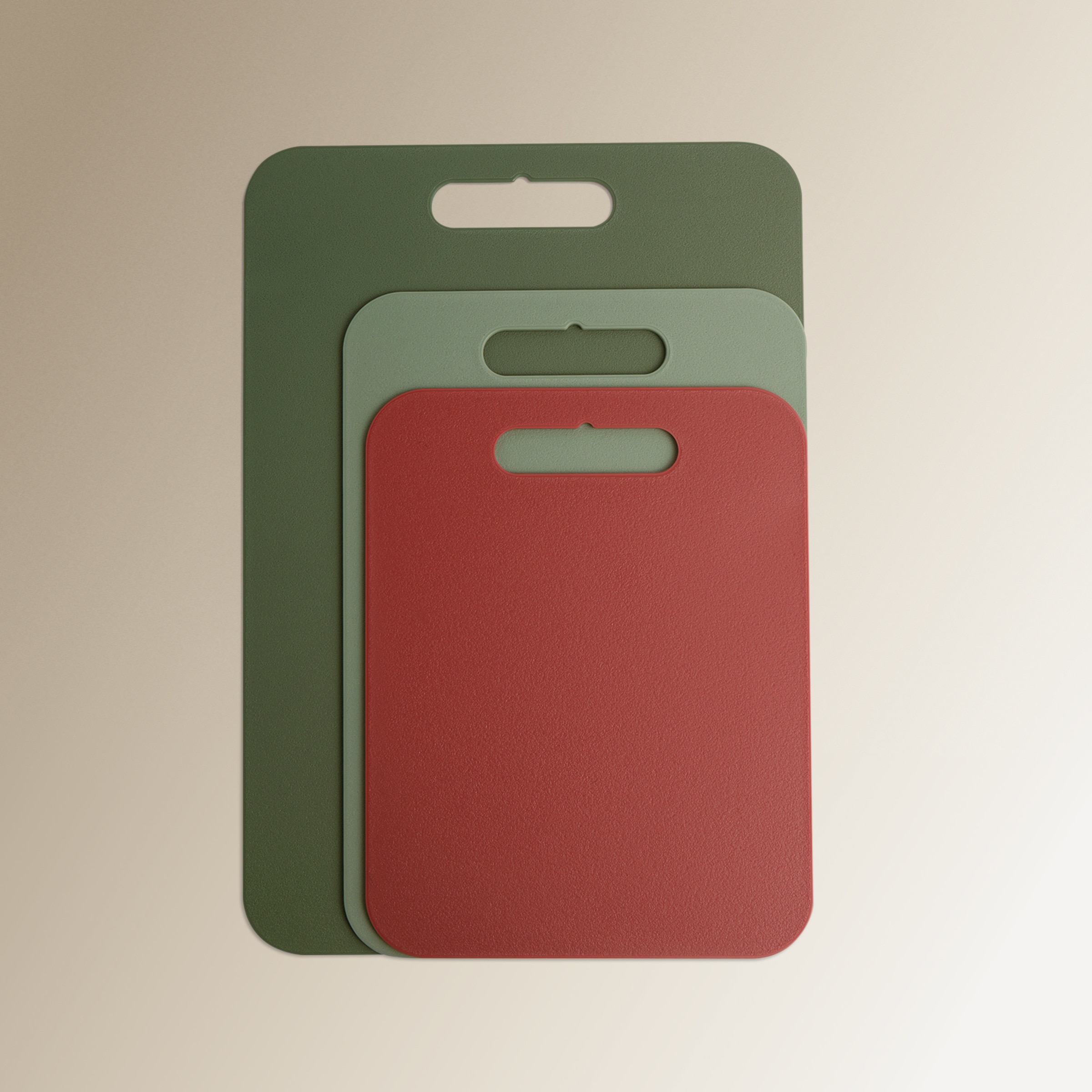 Conjunto de 3 tábuas de corte Multicolor-1