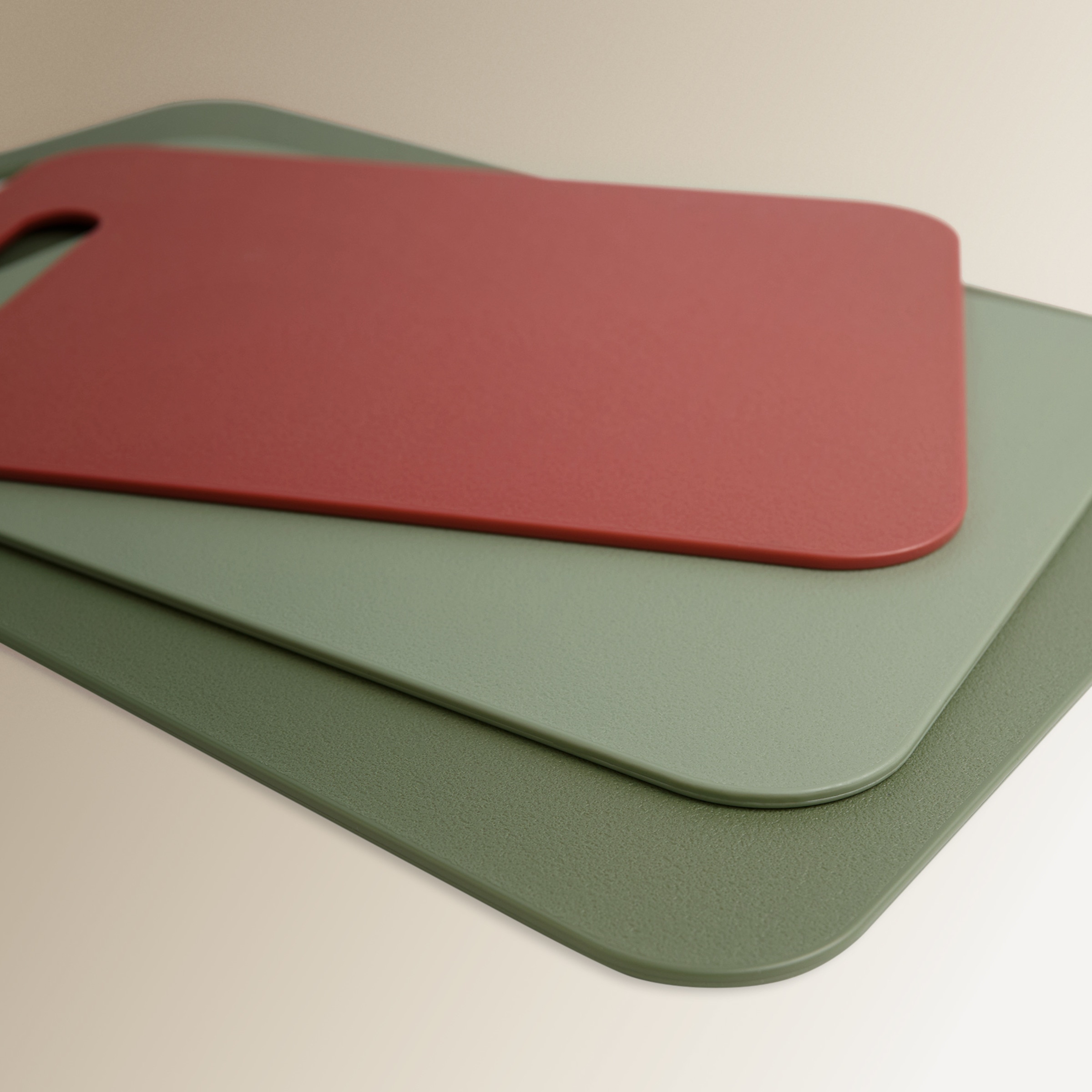 Conjunto de 3 tábuas de corte Multicolor-5