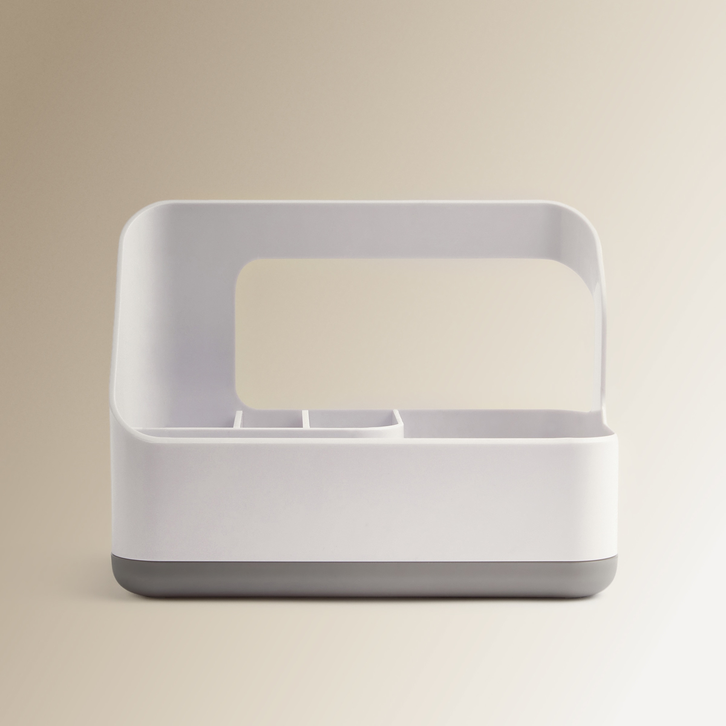 Porta utensílios de limpeza com bandeja amovível Branco-2