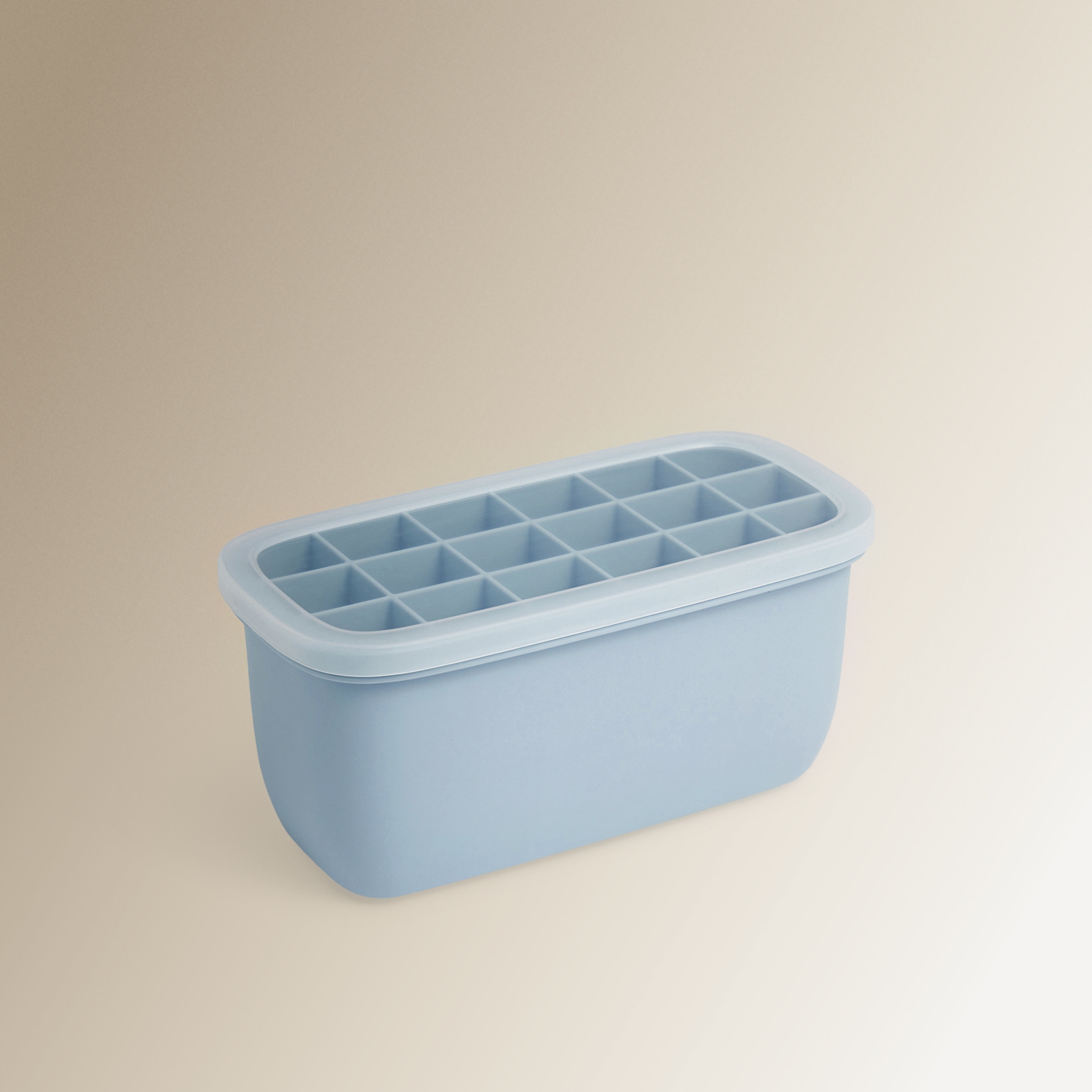 Recipiente com Molde para Cubos de Gelo Azul-1