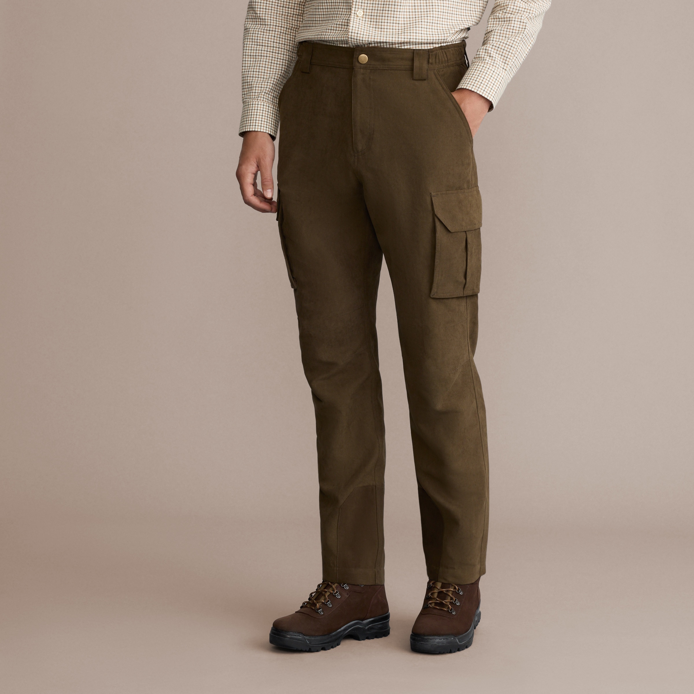 Calças Cargo Técnicas de Homem Cordura Verde-3