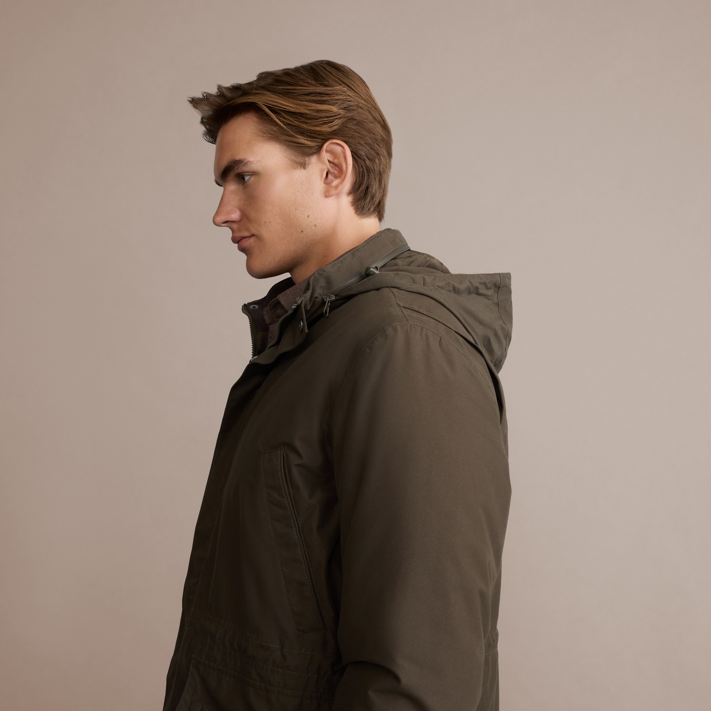 Parka Técnica de Caça de Homem Castanho-5