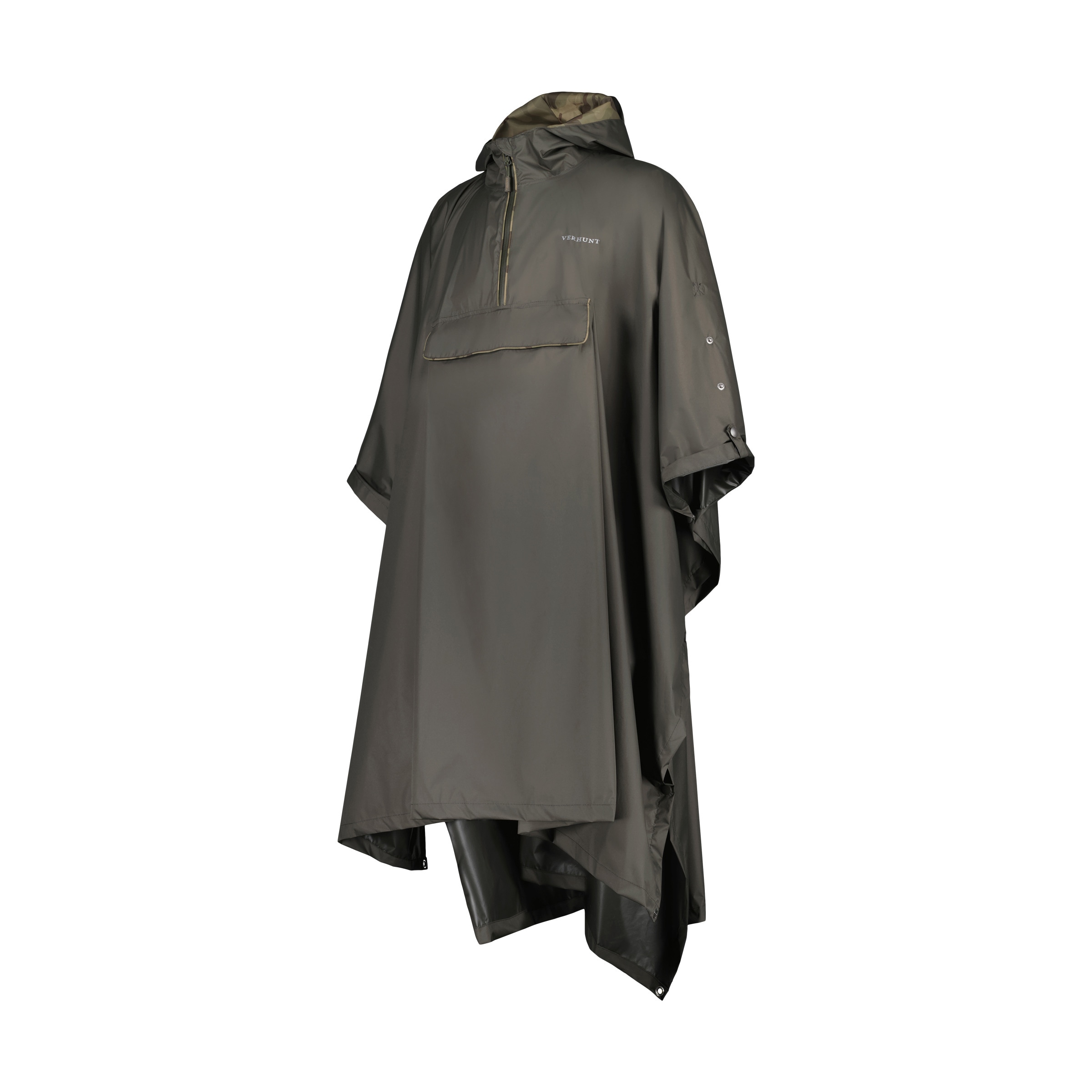 Poncho de Homem Verde-escuro-4