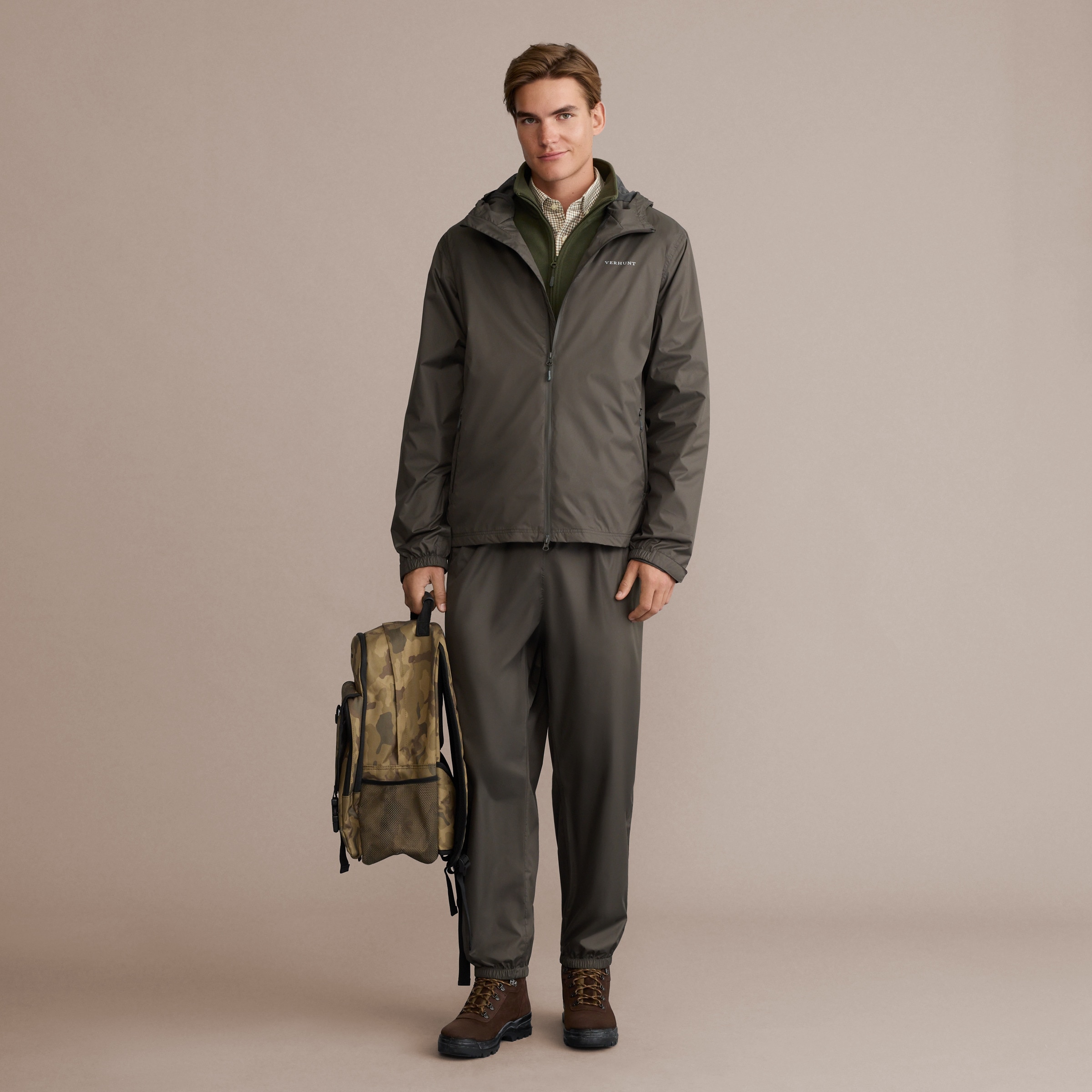 Calças Impermeáveis para a Chuva de Mulher Verde-2