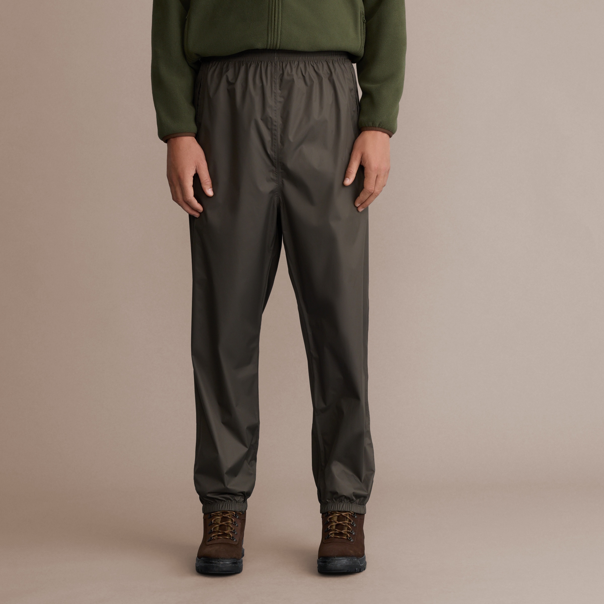 Calças Impermeáveis para a Chuva de Mulher Verde-3