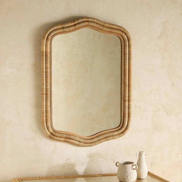 Imagem 0 de Espelho de Parede de Fibra Natural Boracay