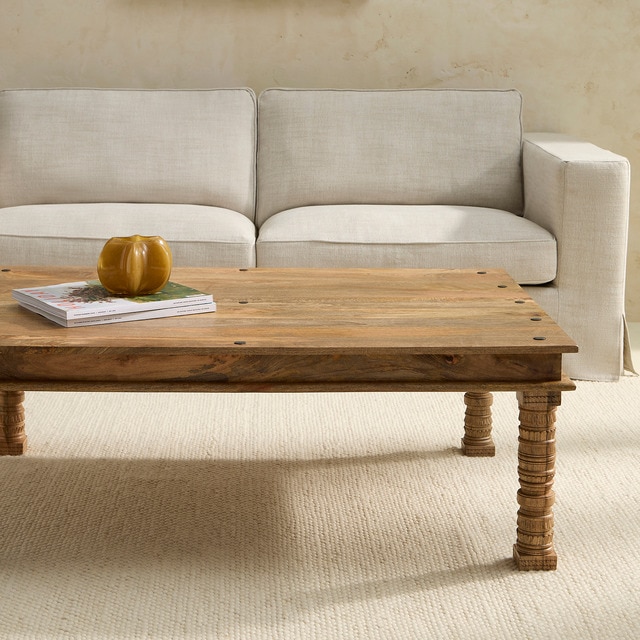 Imagem 0 de Mesa de Centro de Madeira de Mangueira Jaipur