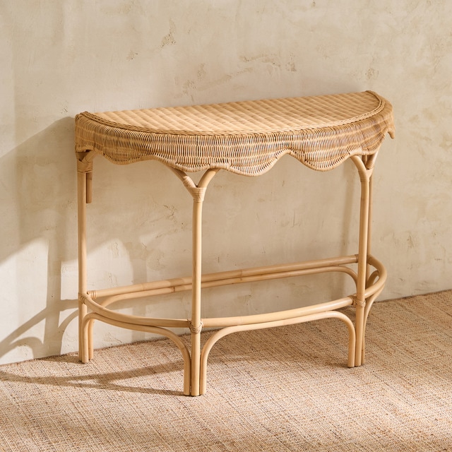 Imagem 0 de Consola Semicircular de Fibra Natural Brunei