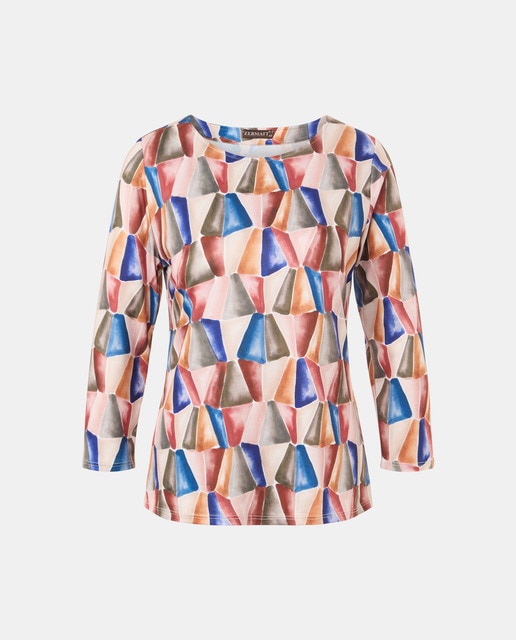 Imagem 0 de T-shirt estampada com manga 3/4