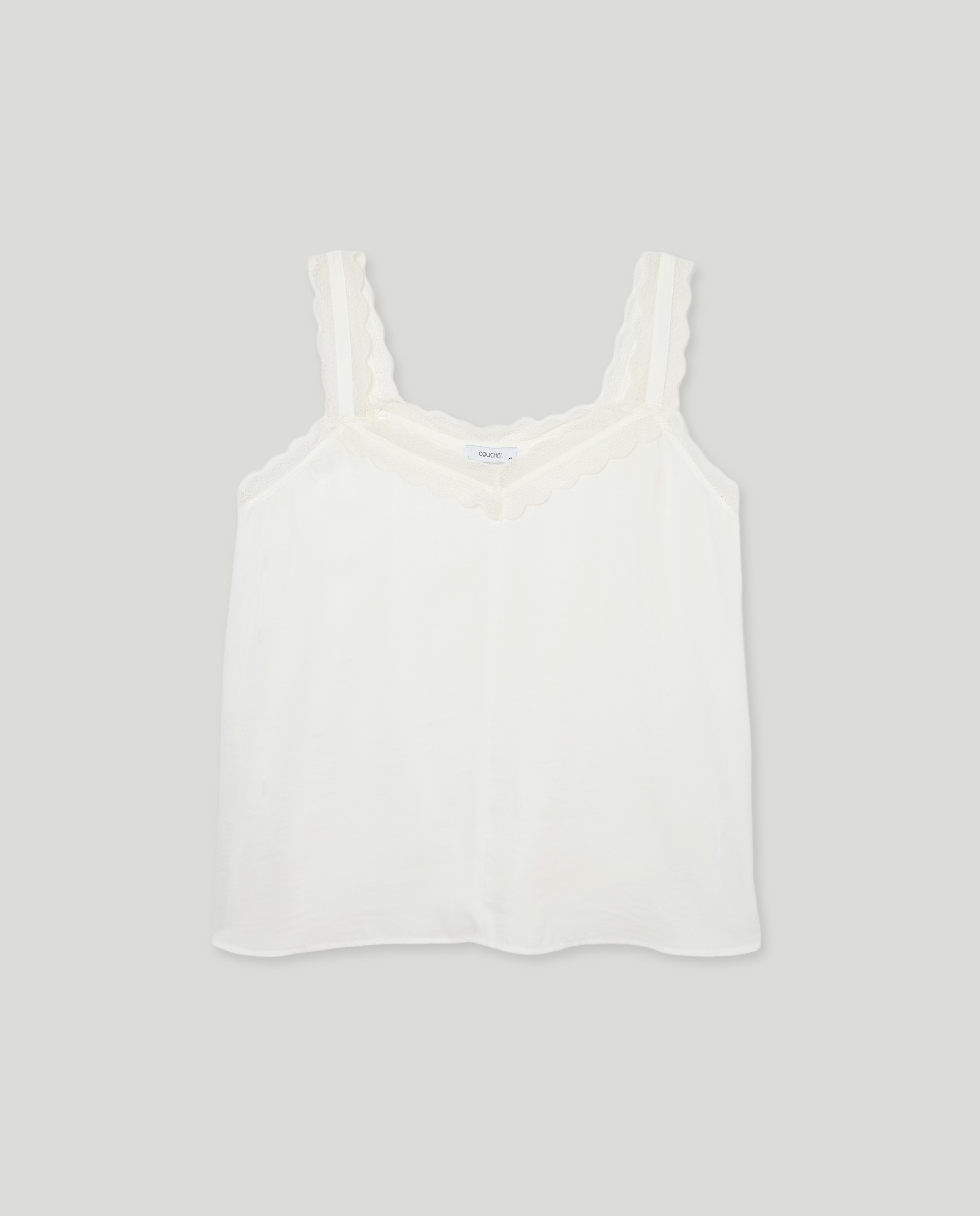 Top con detalle de encaje de mujer · Couchel · El Corte Inglés