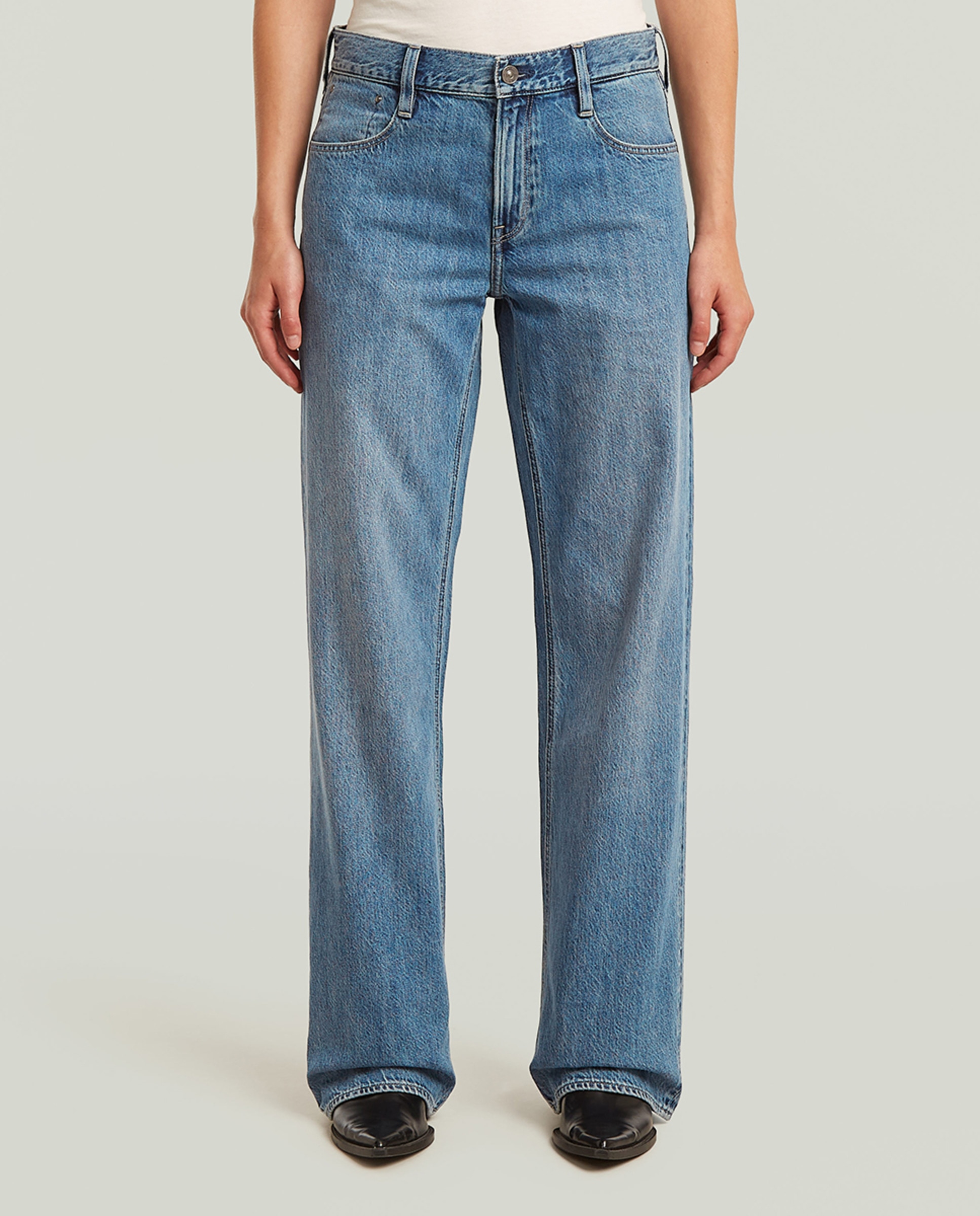 Imagem 0 de Jeans Folgadas com Cintura Baixa