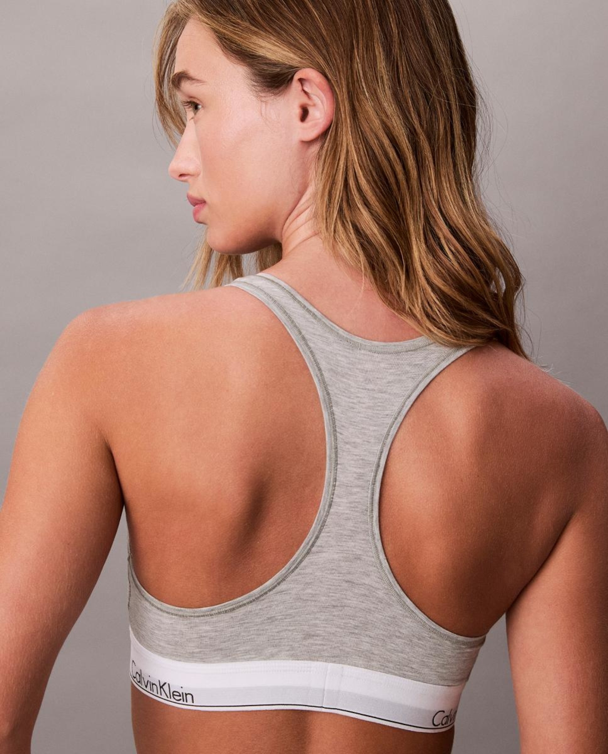 Soutien Bralette Icon Cotton Modal Cinzento-3