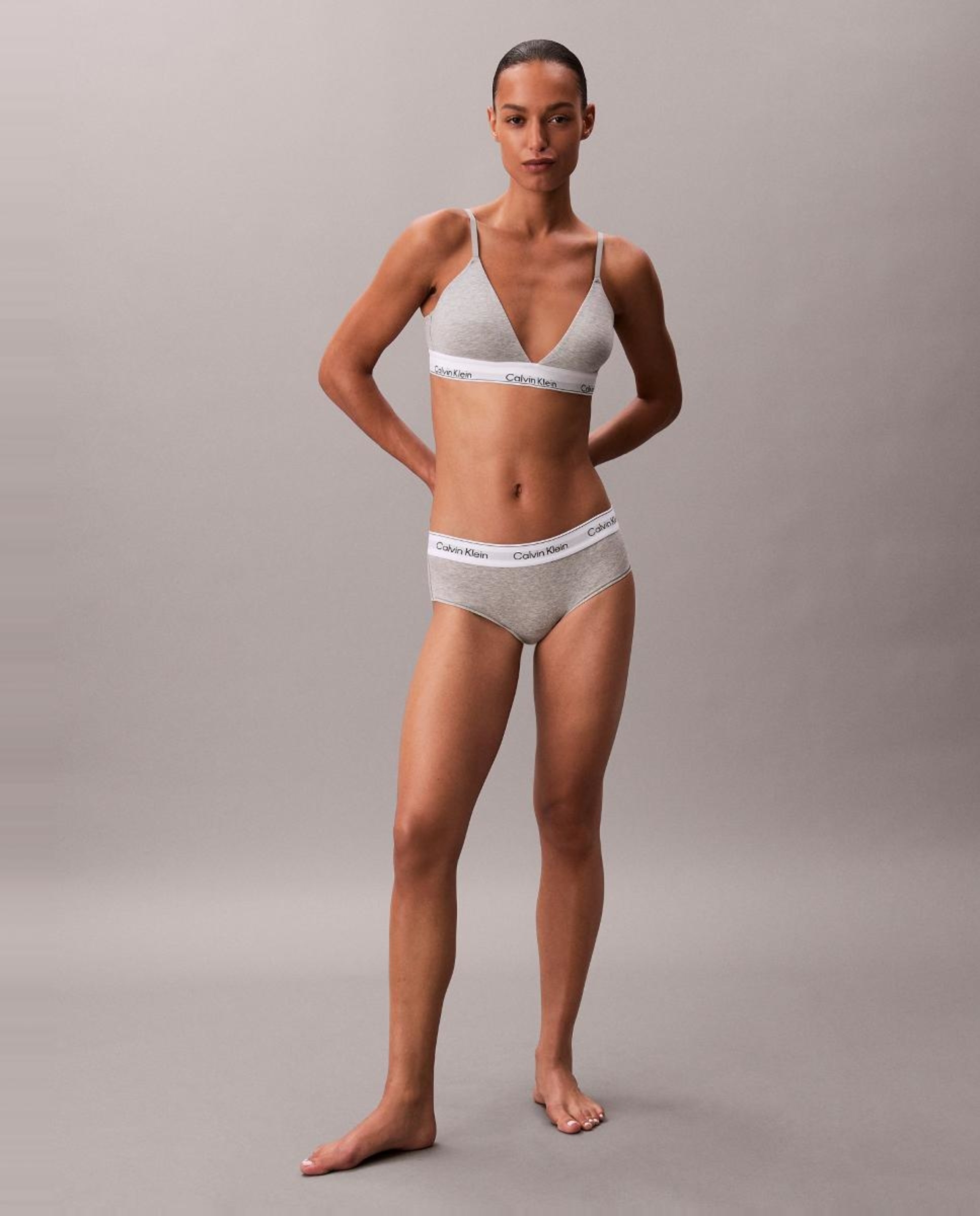 Soutien Triangular Icon Cotton Modal Cinzento-3