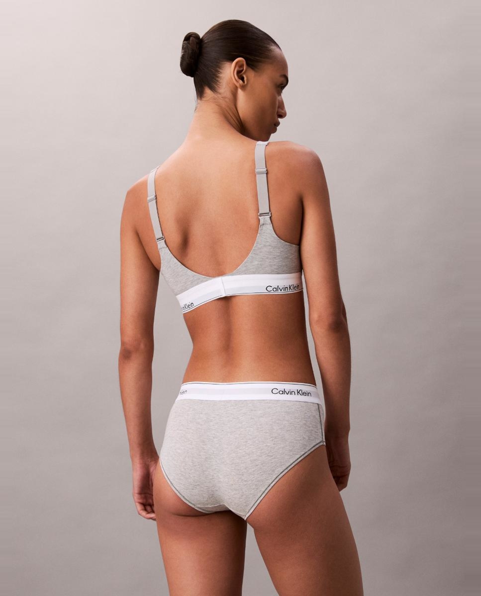 Soutien Bralette Icon Cotton Modal Cinzento-2