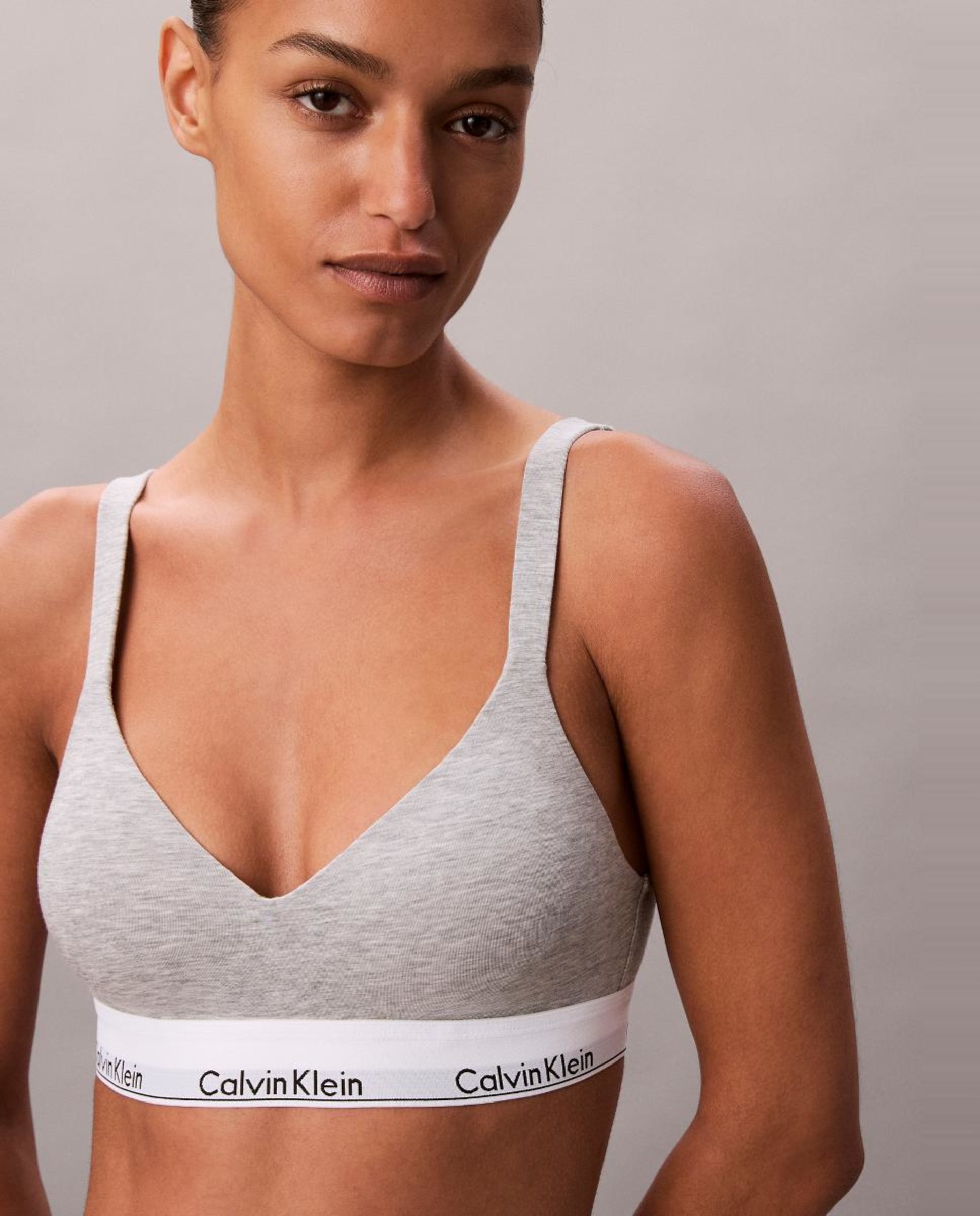 Soutien Bralette Icon Cotton Modal Cinzento-1
