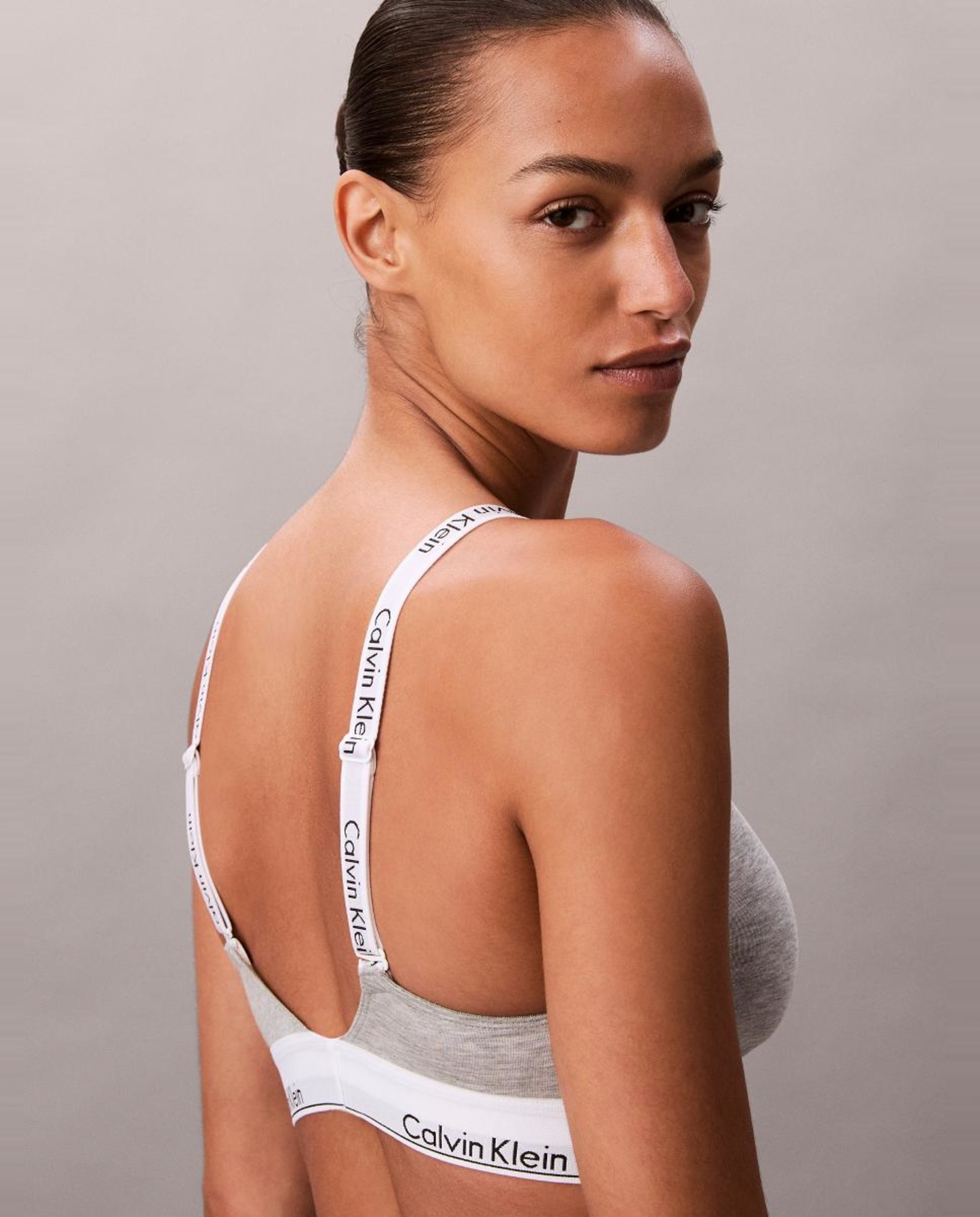 Soutien Bralette Icon Cotton Modal Cinzento-2